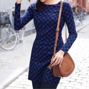 Boden Blue Long Sleeve Dress